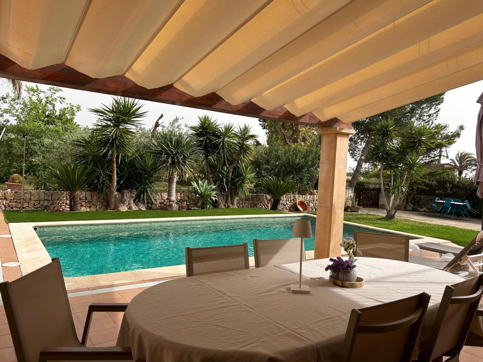 Casa Rural, Finca Rustica Con Piscina Cas Padrins De Campos, Mallorca Exteriör bild